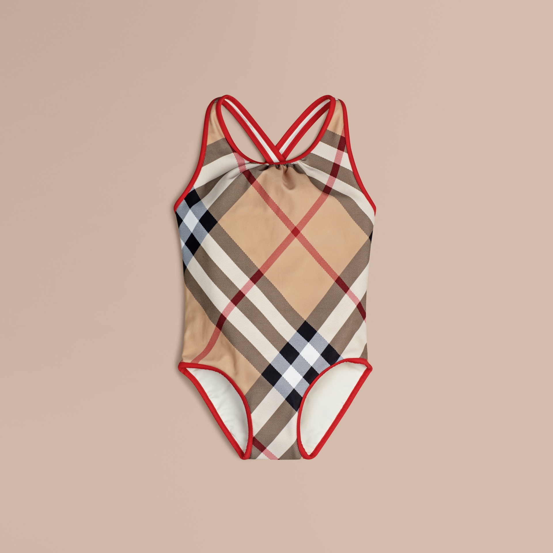 Onepiece Check Swimsuit in New Classic Girl Burberry United States