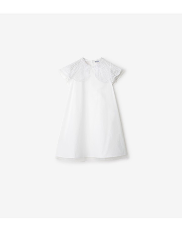 Tulle Collar Cotton Dress