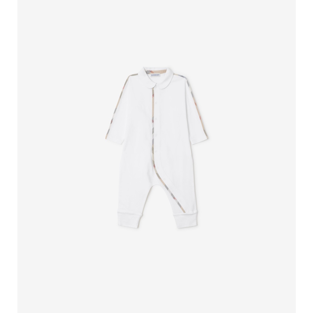  Check Stretch Cotton Three-piece Baby Gift Set