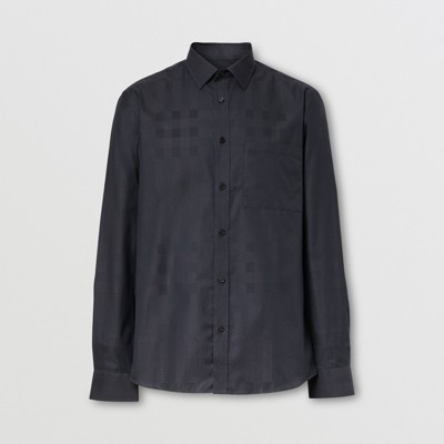 burberry shirt gray