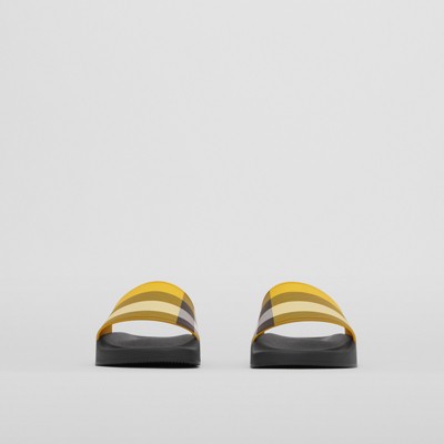 yellow slides womens