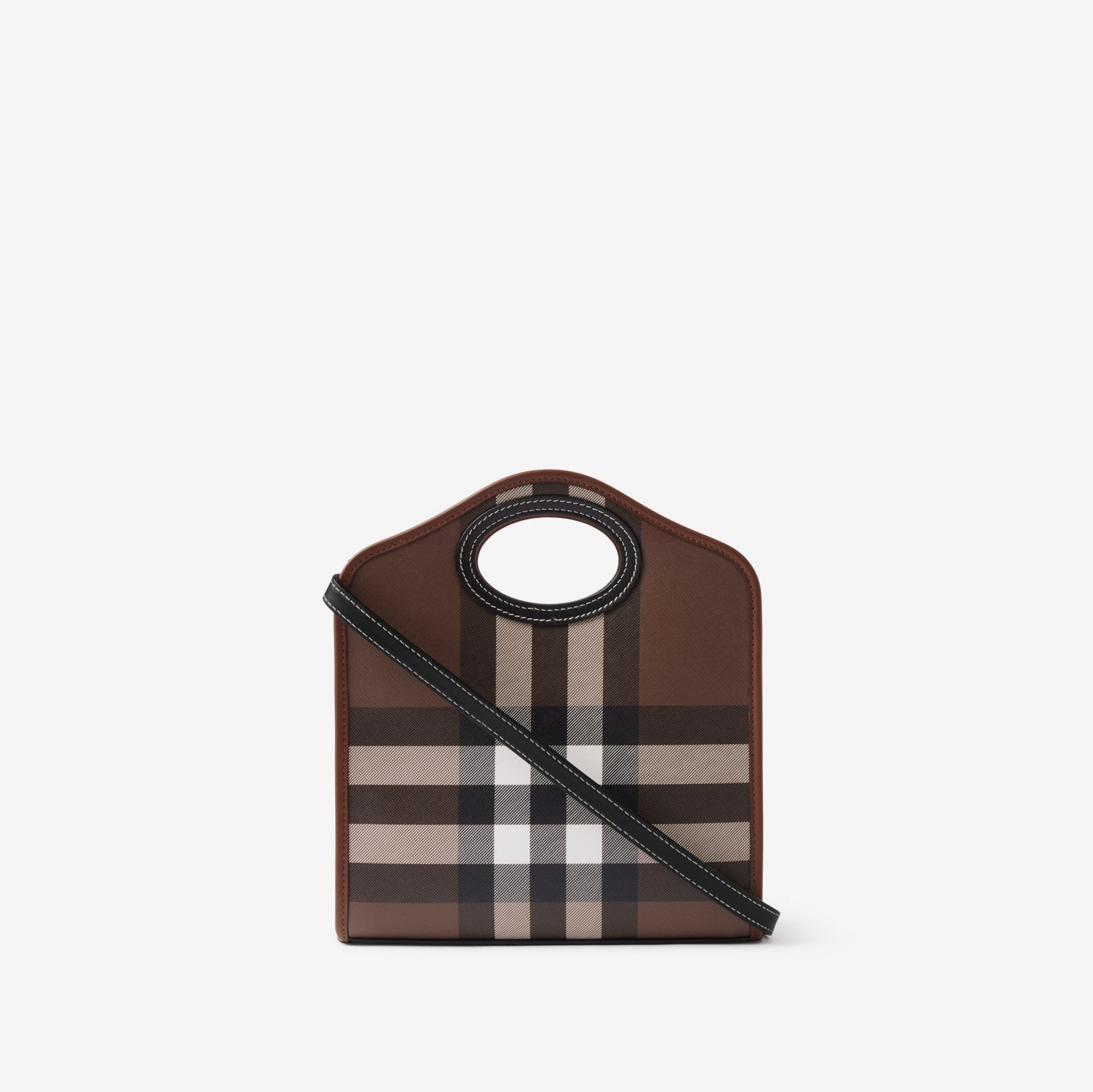 Bolsa Pocket - Mini (Marrom Bétula Escuro) - Mulheres | Burberry® oficial