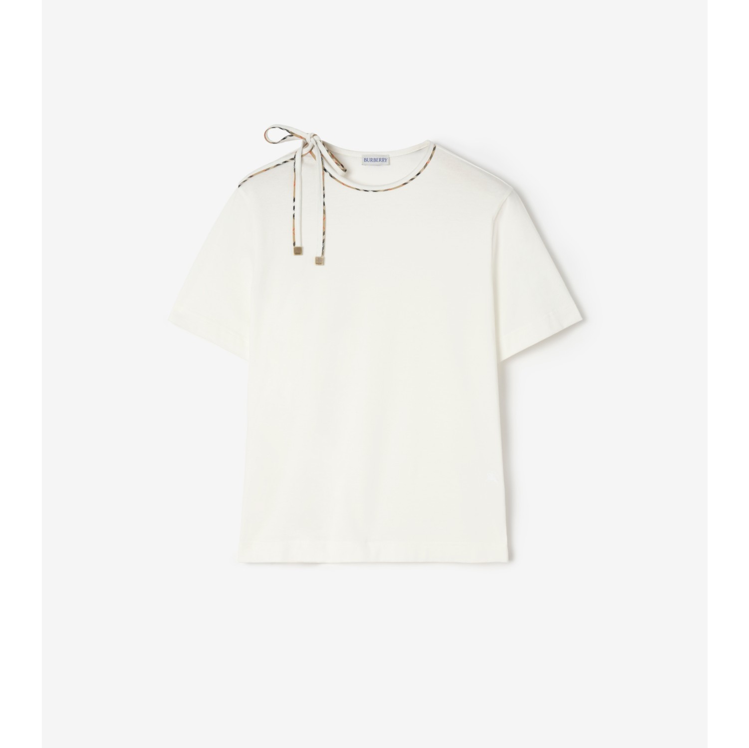 Tie-sleeve Cotton T-shirt