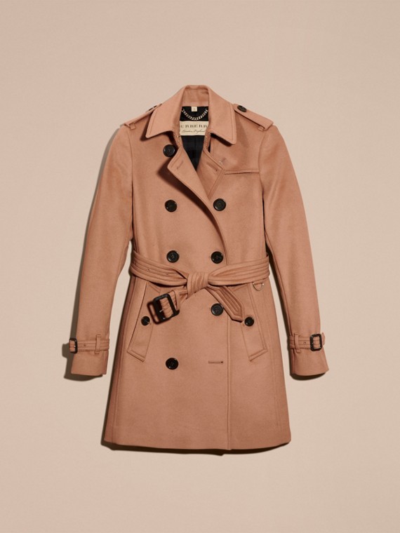 Wool Cashmere Trench Coat in Camel - Women | Burberry United States