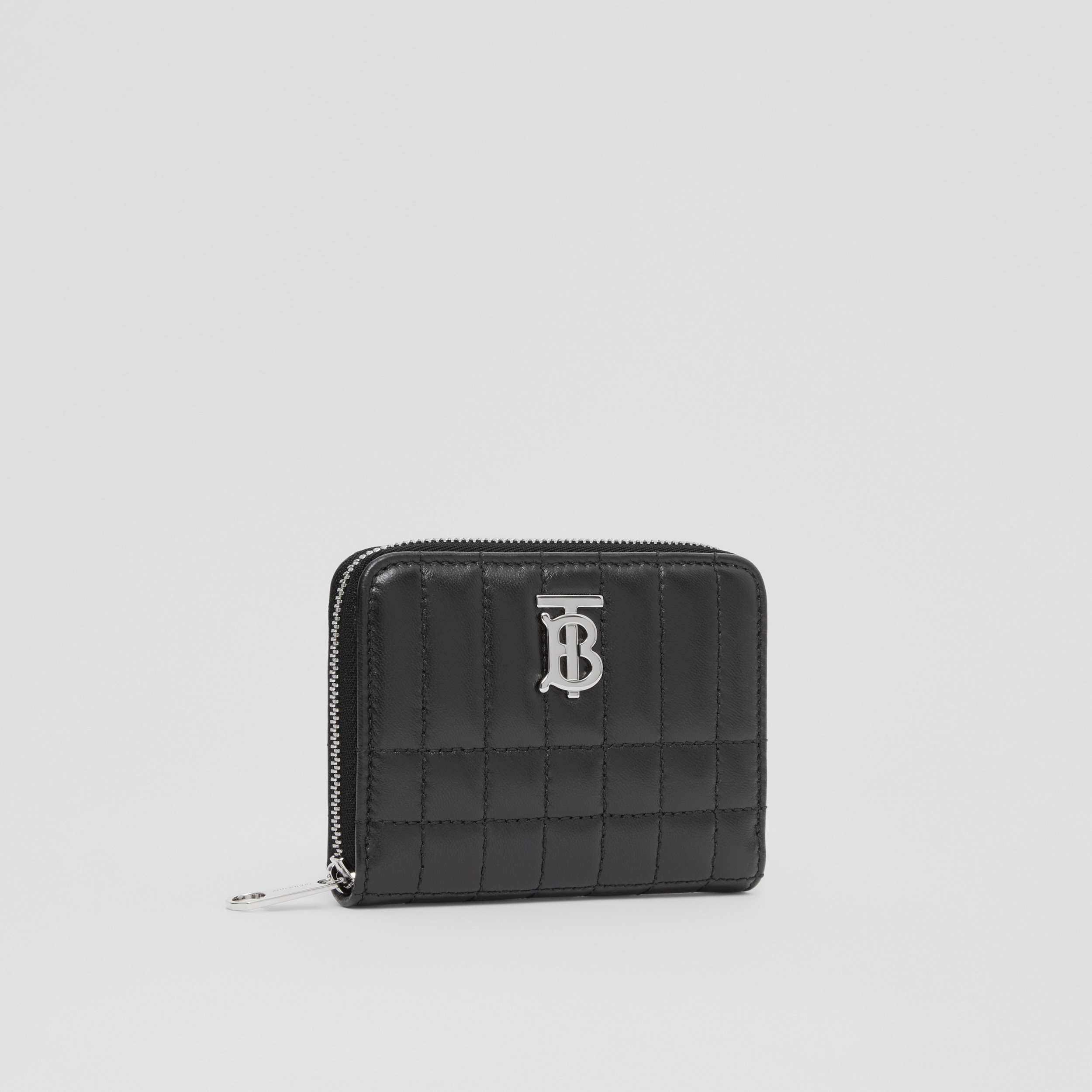 Quilted Leather Lola Zip Wallet in Black/palladium - Women | Burberry® Official - 4