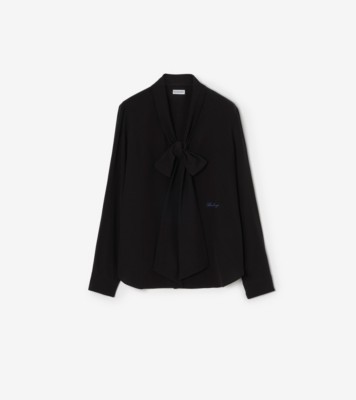 Silk Crepe De Chine Scarf Blouse ®