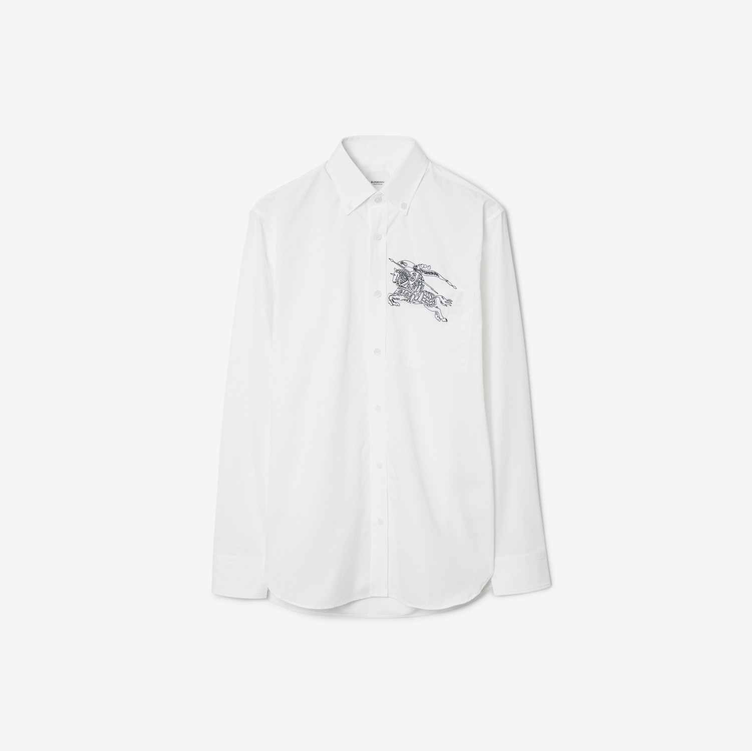 EKD Cotton Formal Shirt in Optic white - Men | Burberry® Official