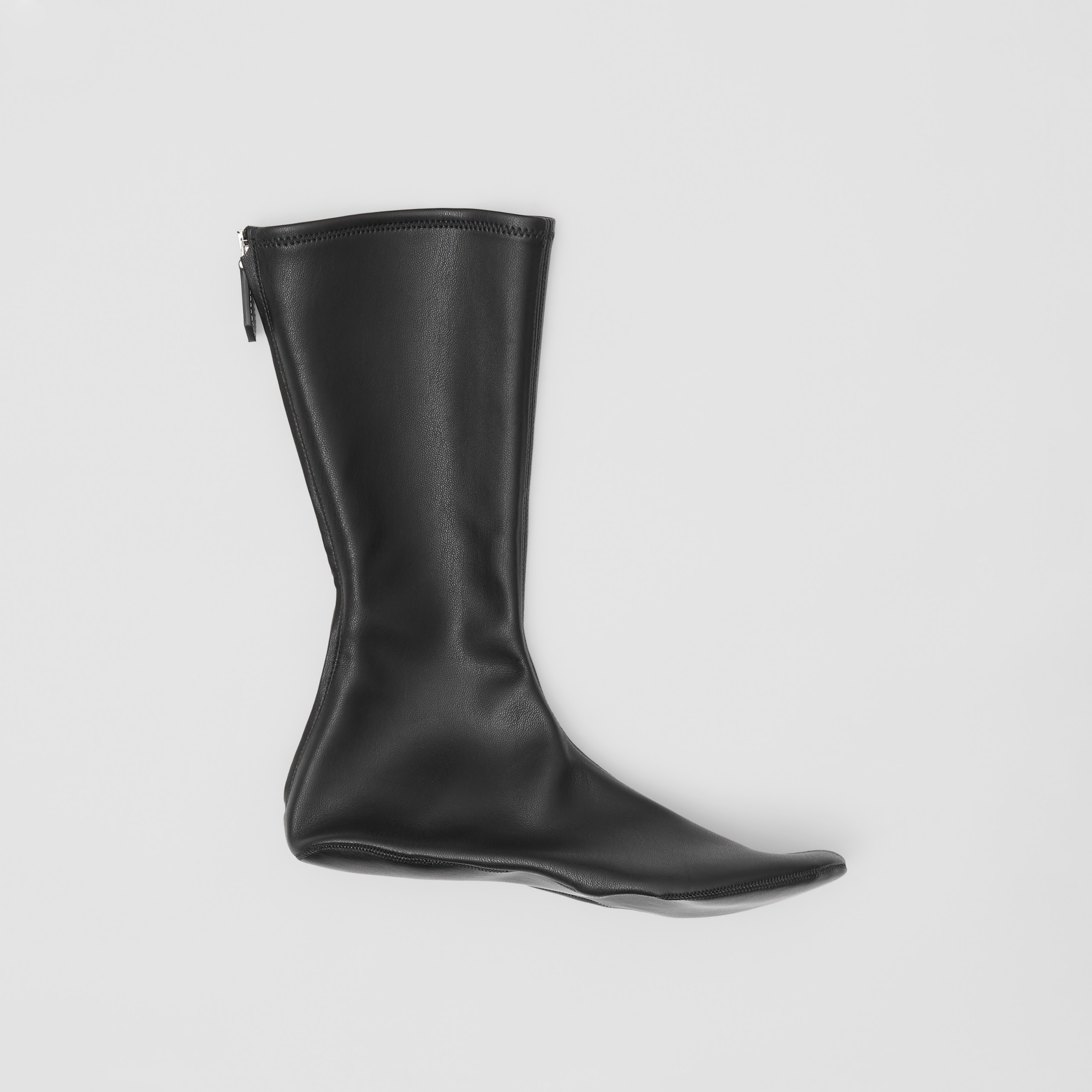 Faux Leather Midcalf Socks in Black Women Burberry United States