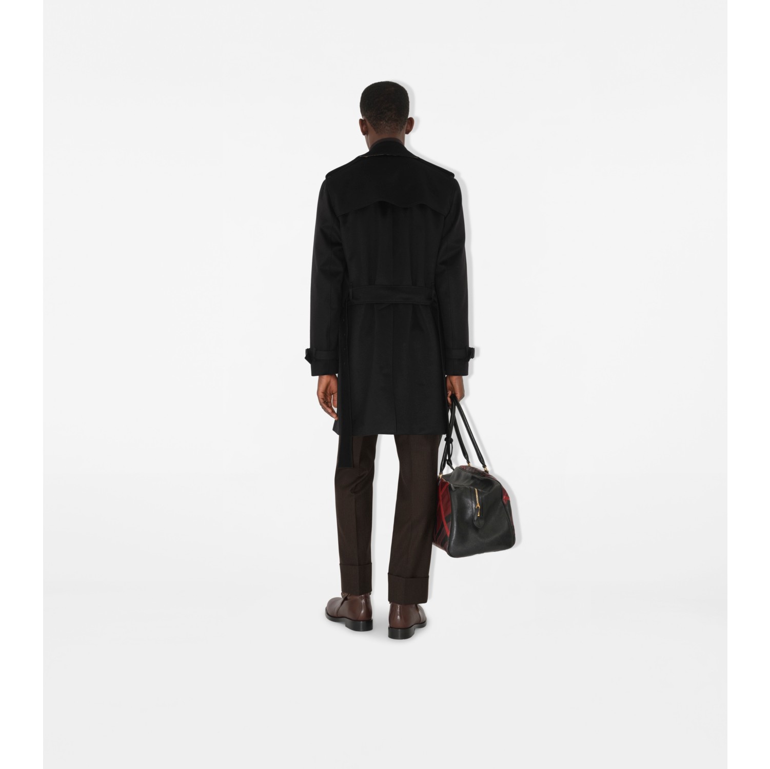 Mid-length Cashmere Trench Coat