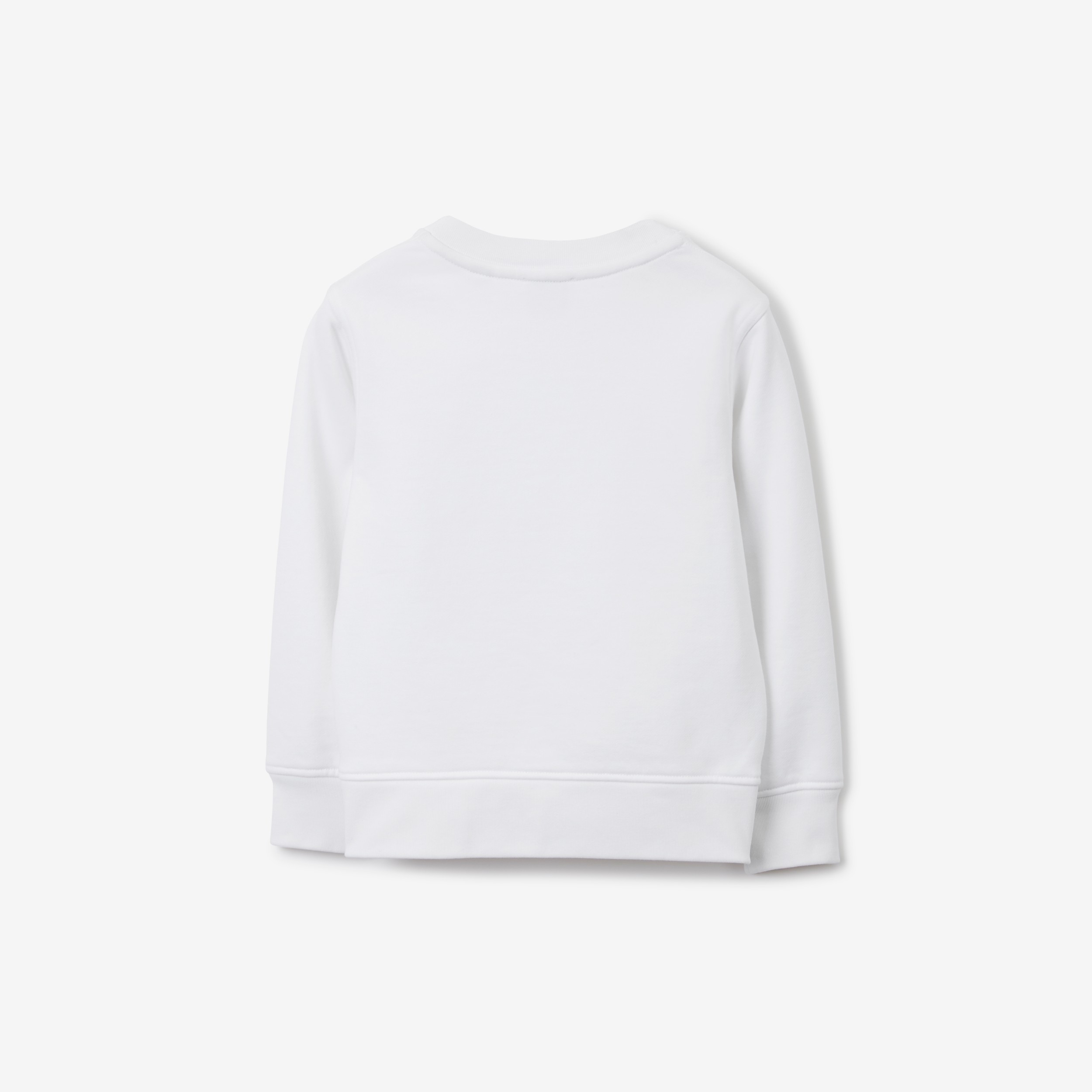 Thomas Bear Print Cotton Sweatshirt in White | Burberry® Official - 2