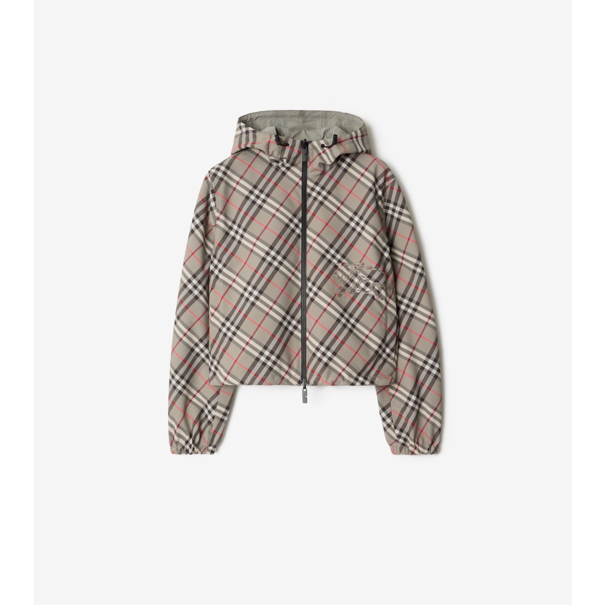 Burberry Cropped Reversible Check Jacket