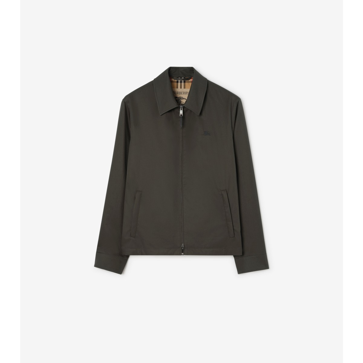  Check Tropical Gabardine Bloomsbury Harrington Jacket