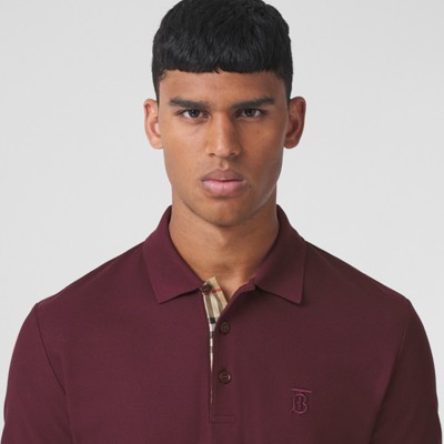 burgundy burberry