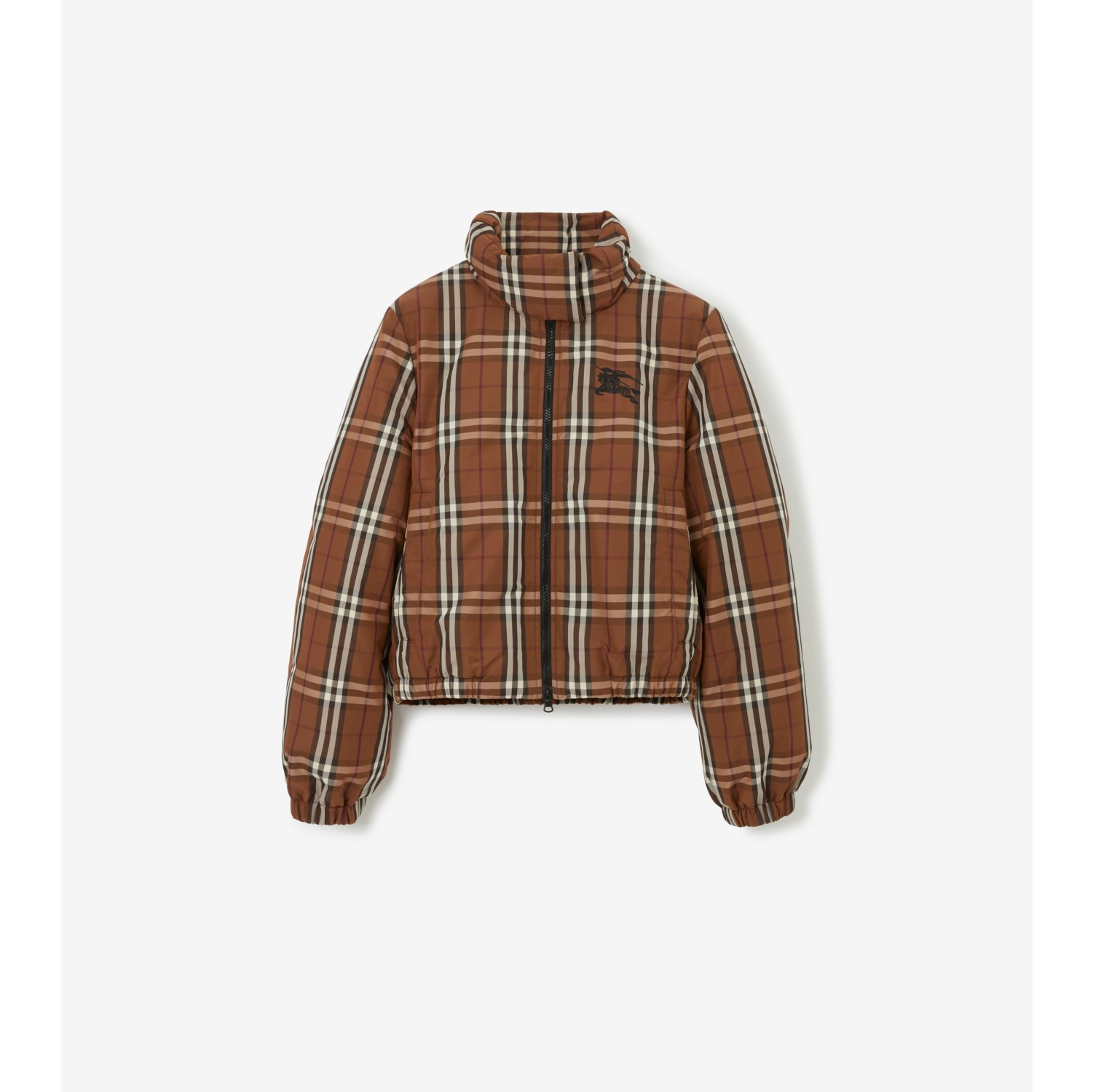 売り切り商品 BURBERRY ナイトチェック クロップト パファージャケット