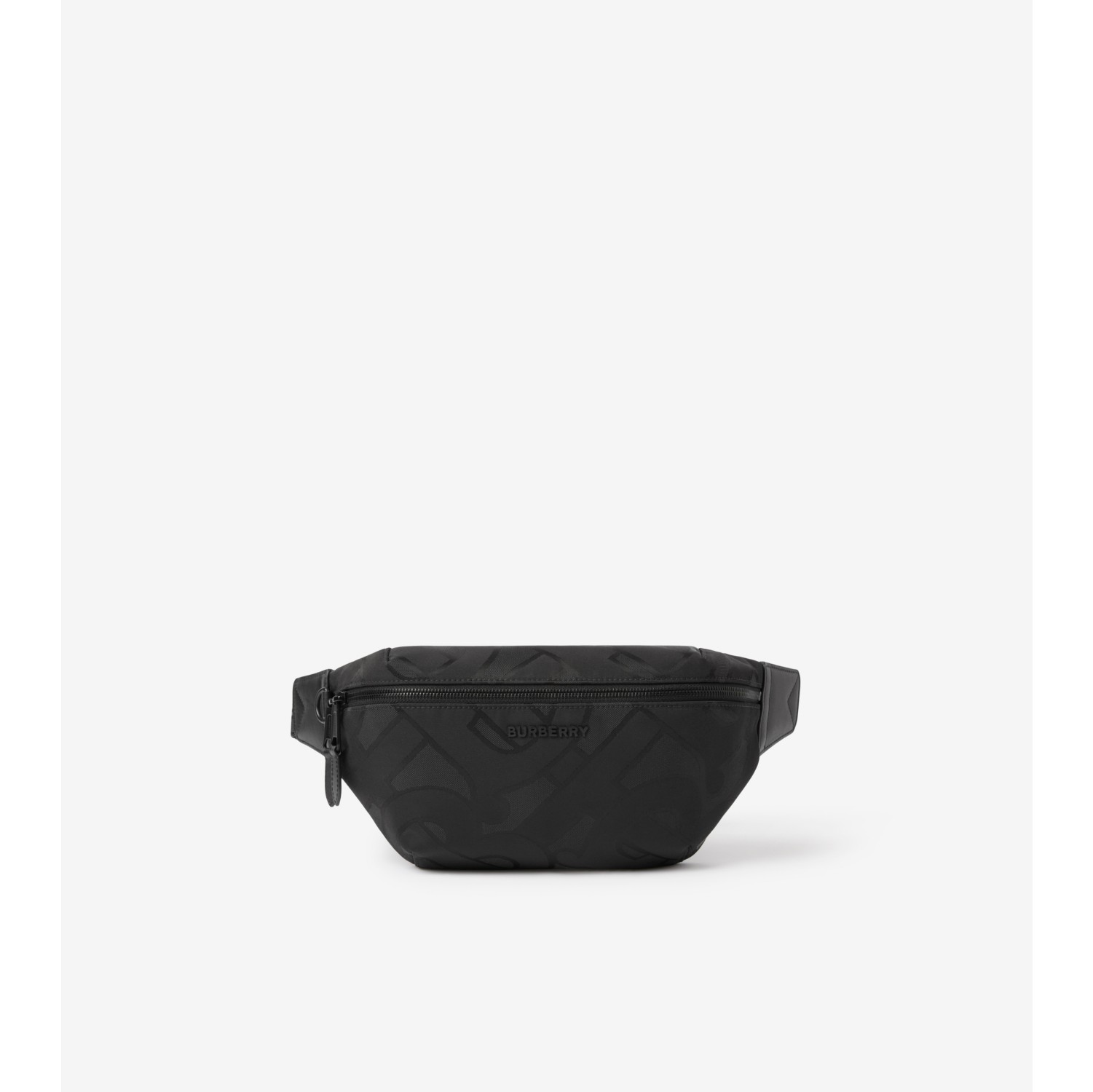 Burberry Black Leather TB Belt Bag