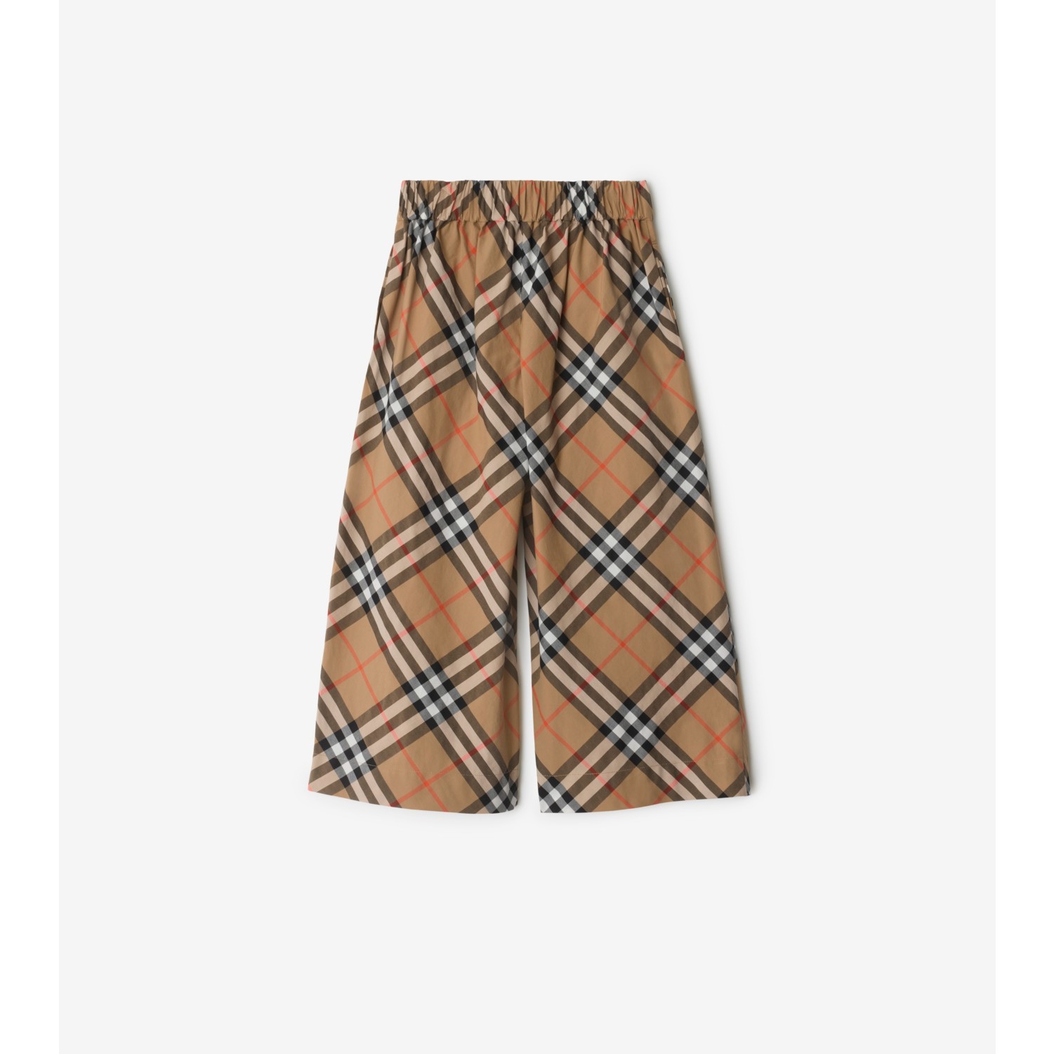 Check Cotton Trousers