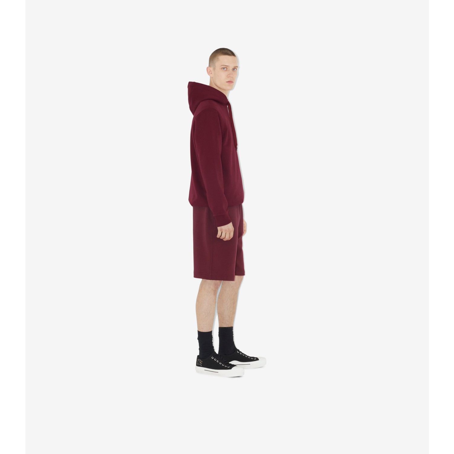 burberry hoodie burgundy