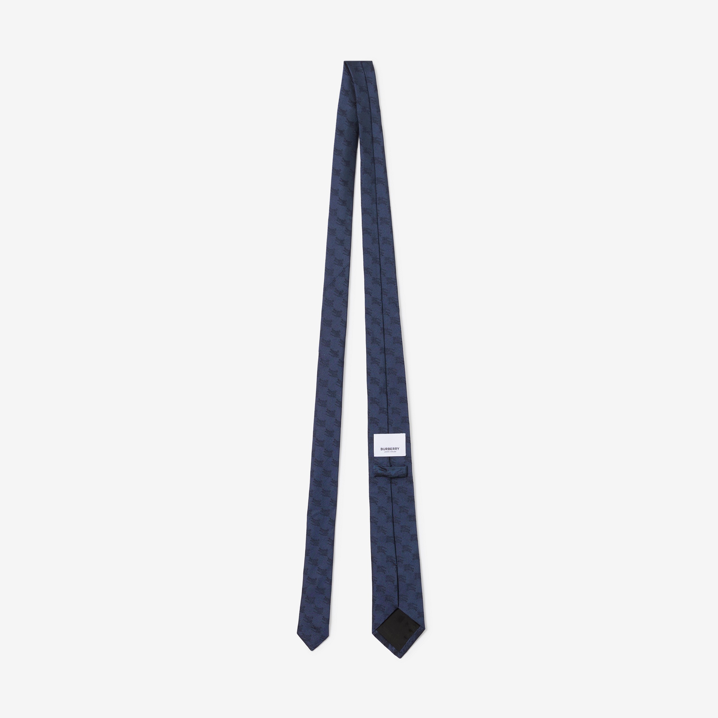 Corbata en seda con estampado EKD (Azul Marino Intenso) - Hombre | Burberry® oficial - 2