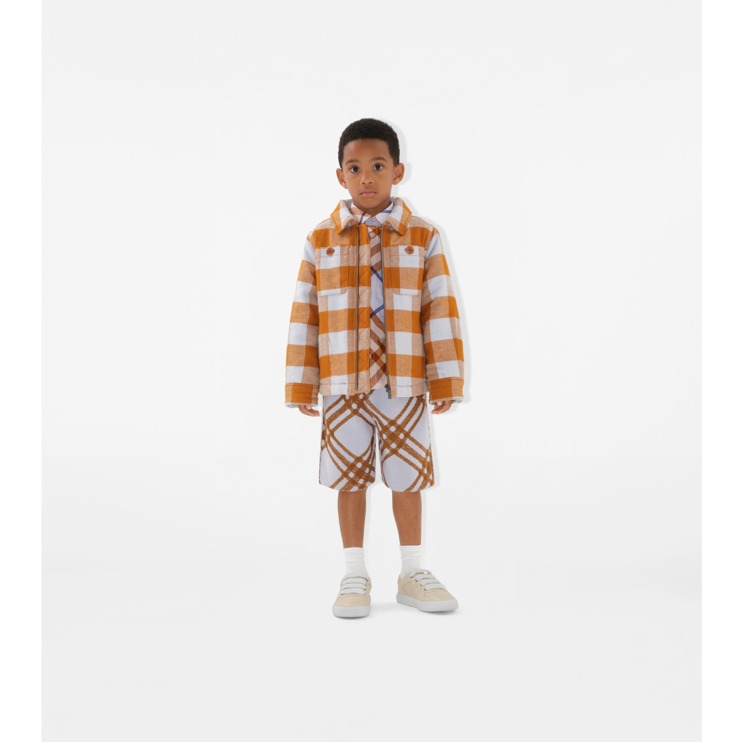 Veste en coton Check