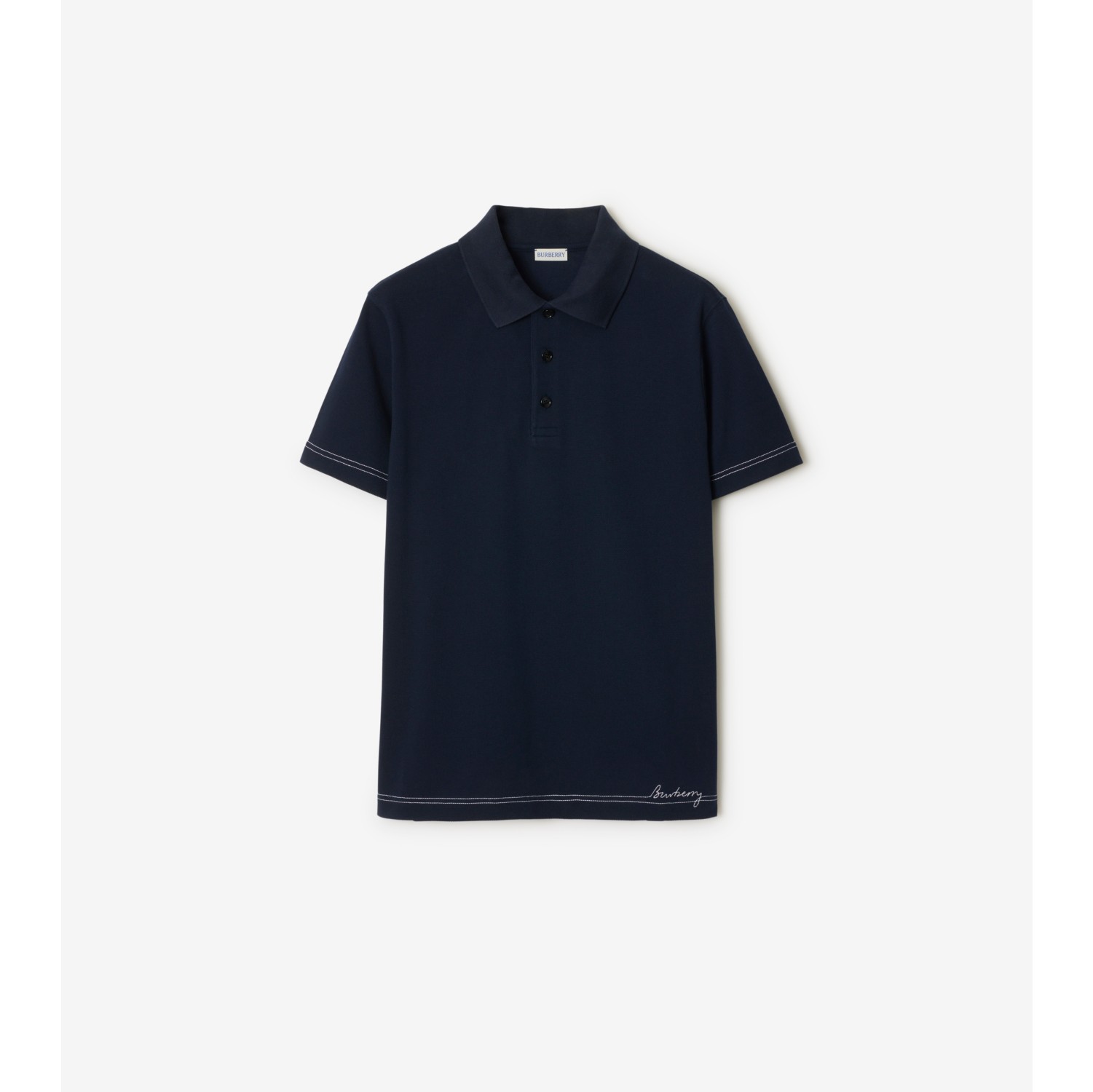 Camisa polo de algodão