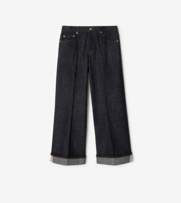 Regular Fit Jeans in Indigo - Men, Cotton, Nylon | Burberry® Official