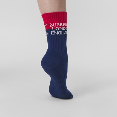 burberry socks blue