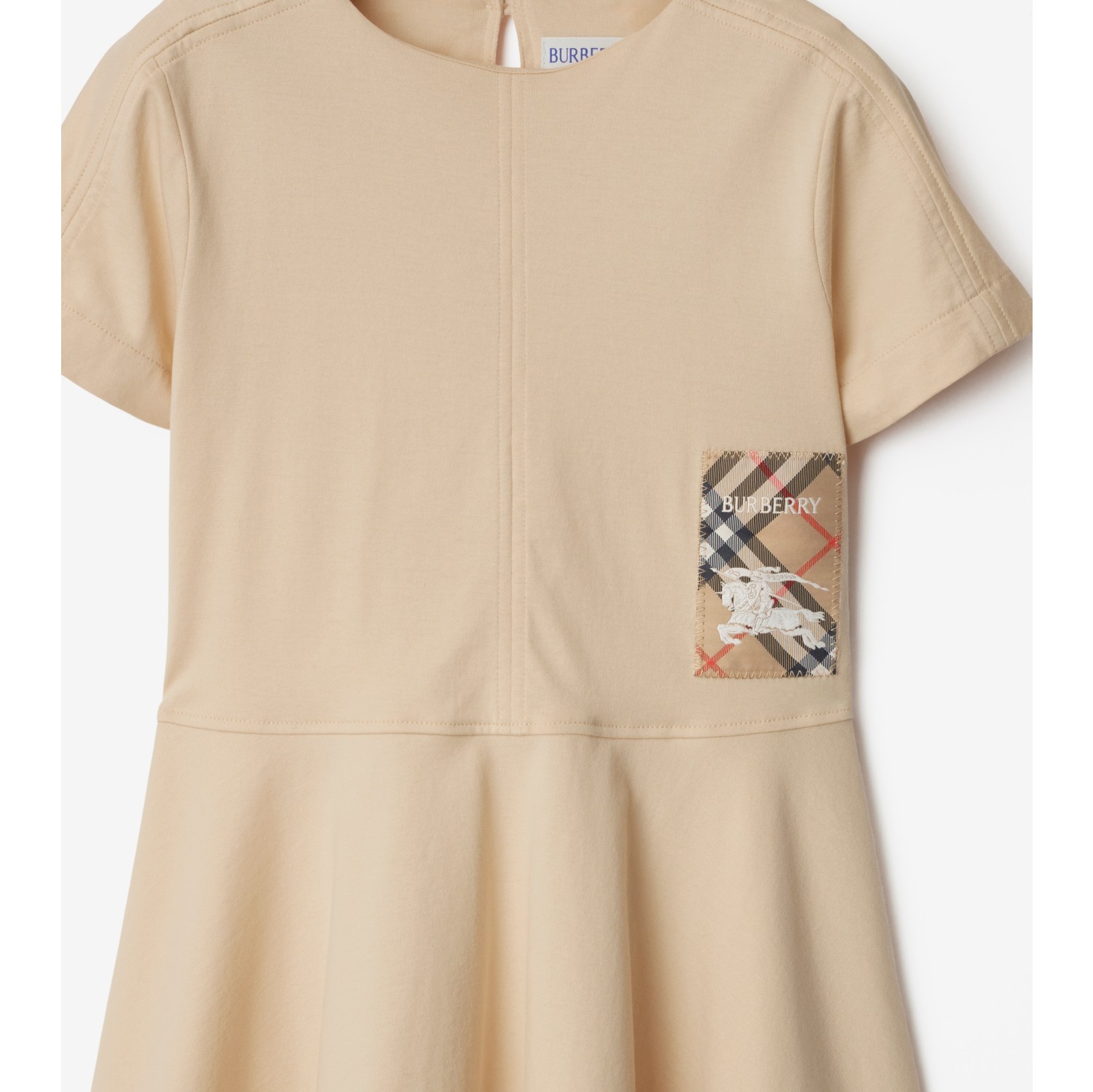 Check Label Cotton Dress