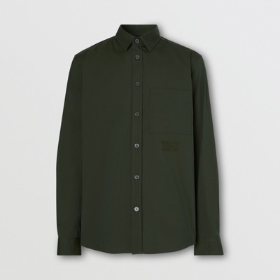 burberry green shirt