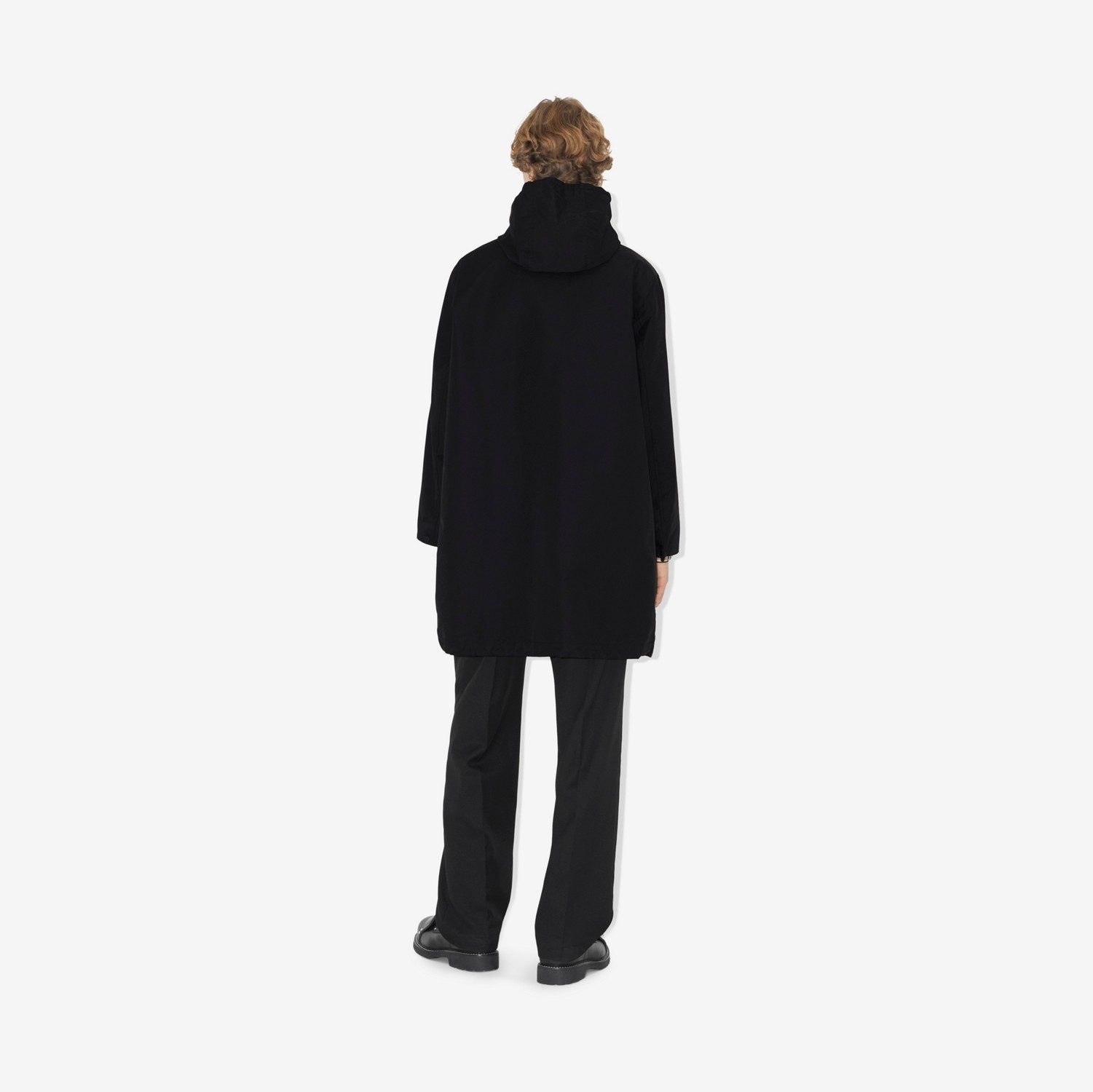 Manteau à capuche en nylon EKD (Noir) - Homme | Site officiel Burberry®