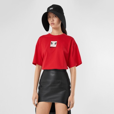 burberry t shirt womens red