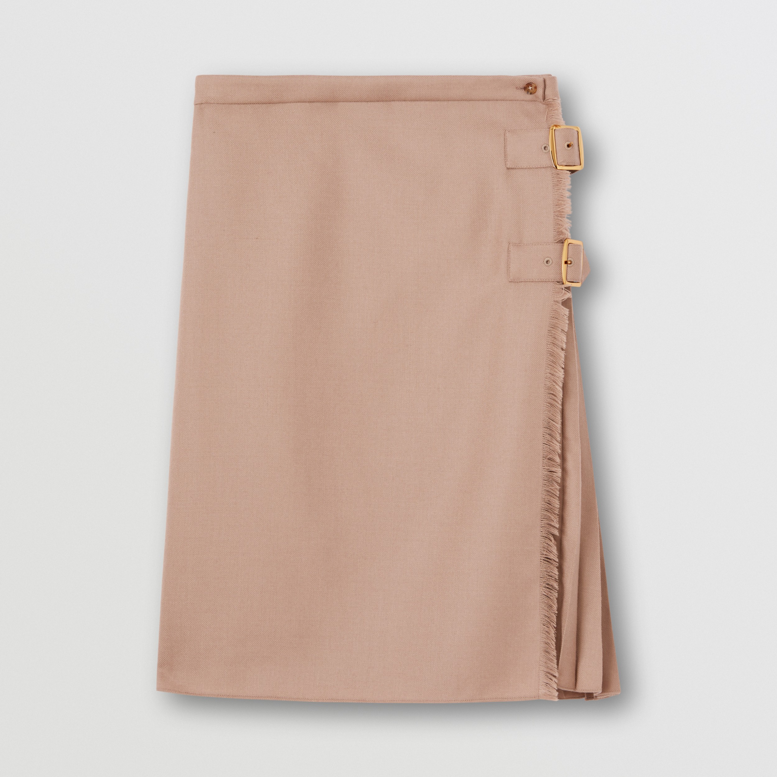 Wool Kilt in Warm Fawn - Women | Burberry® Official - 4