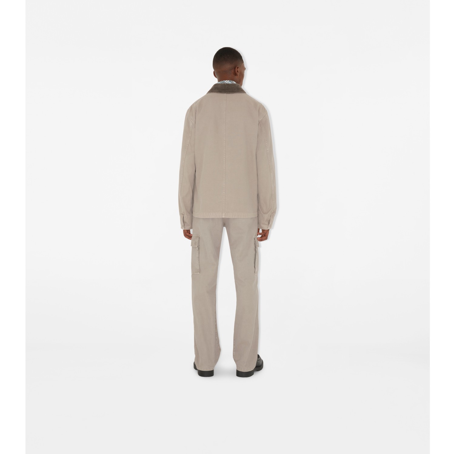 Gabardine Cargo Trousers