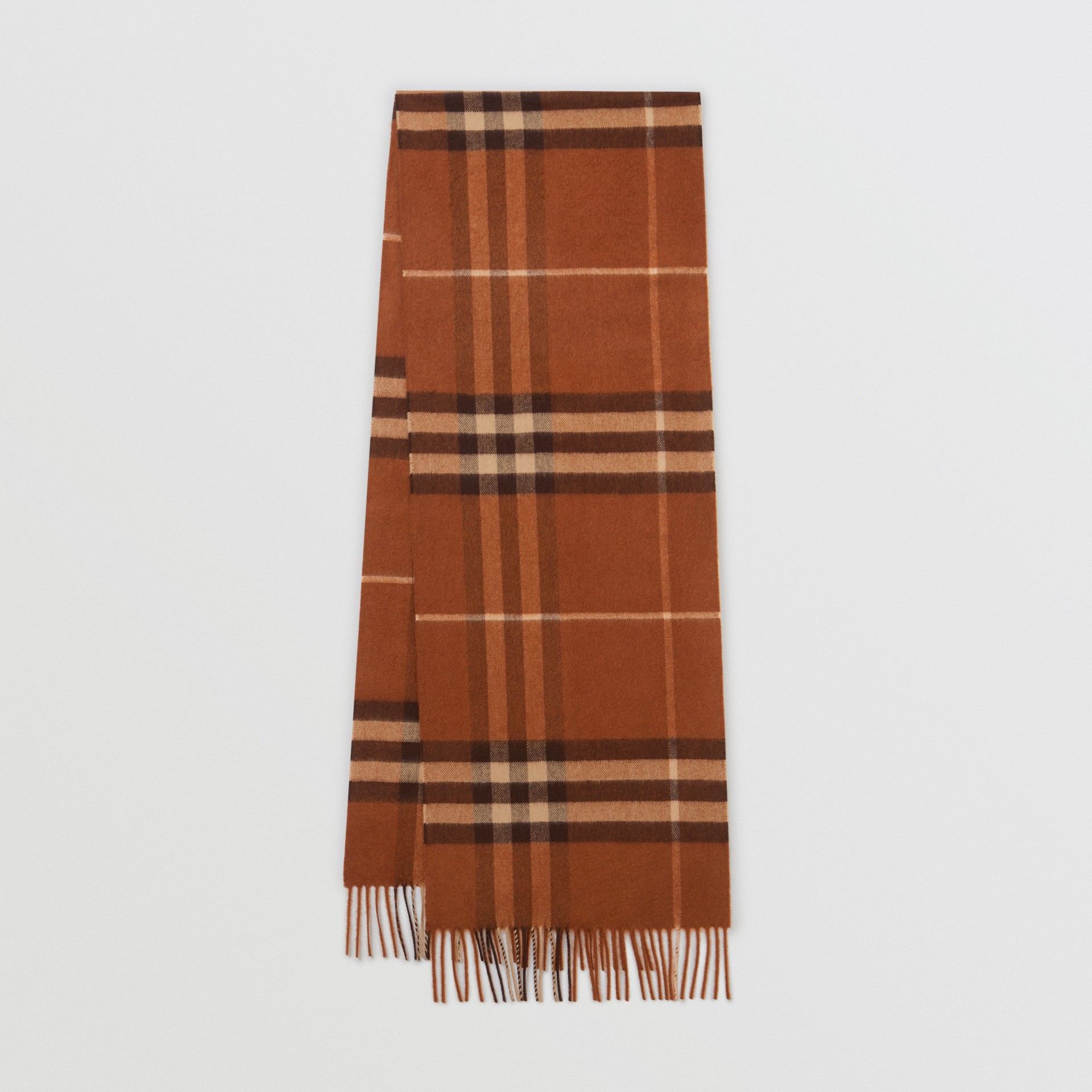 The Classic Check Cashmere Scarf In Chestnut | Burberry Canada