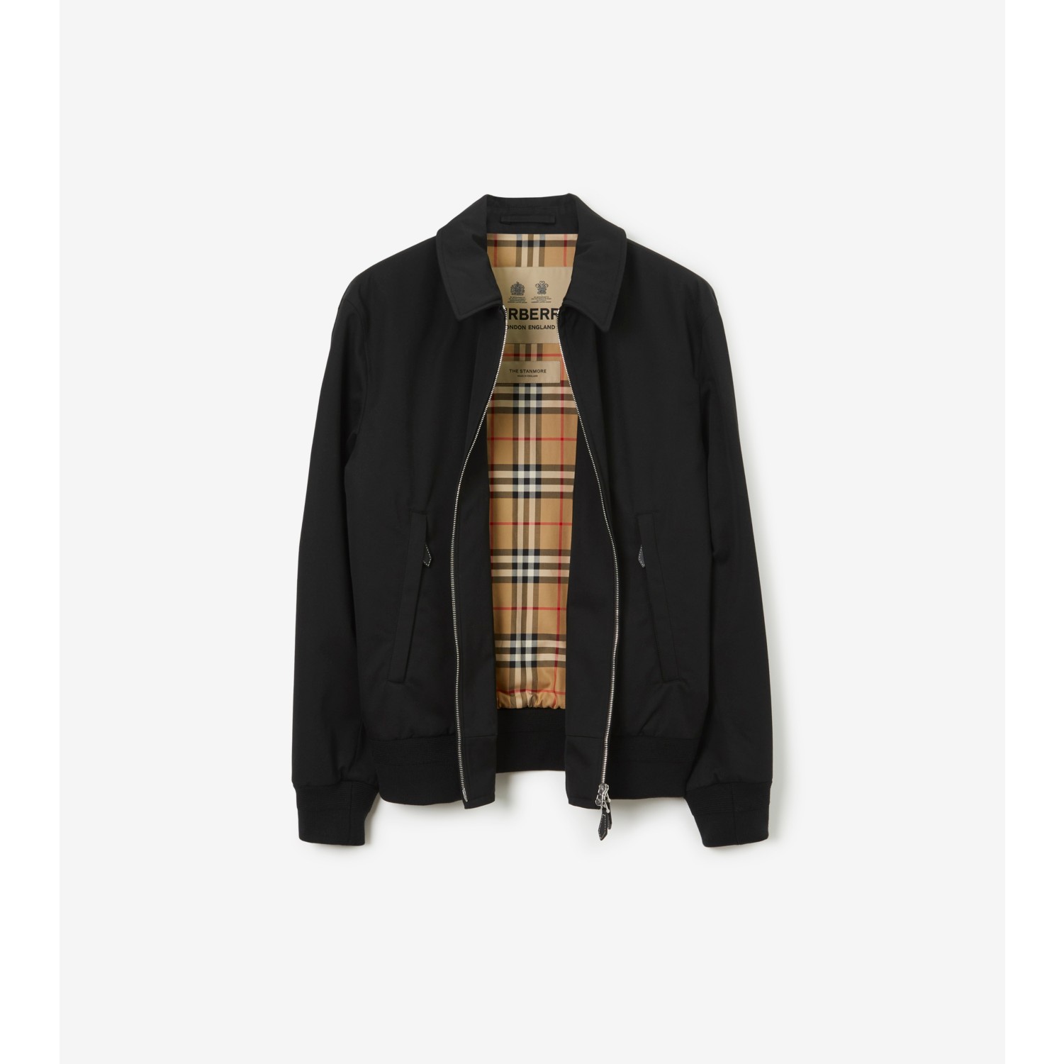 Soho Heritage Harrington Jacket in Black Men Burberry Official