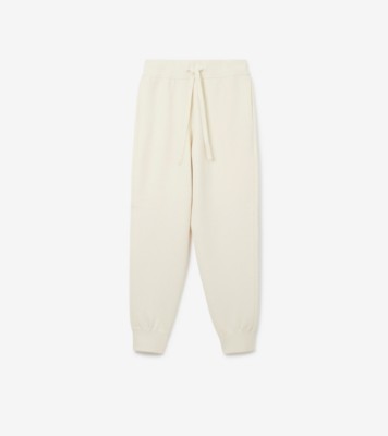 Cashmere Blend Jogging Pants in Natural white - Women, Cotton, Nylon