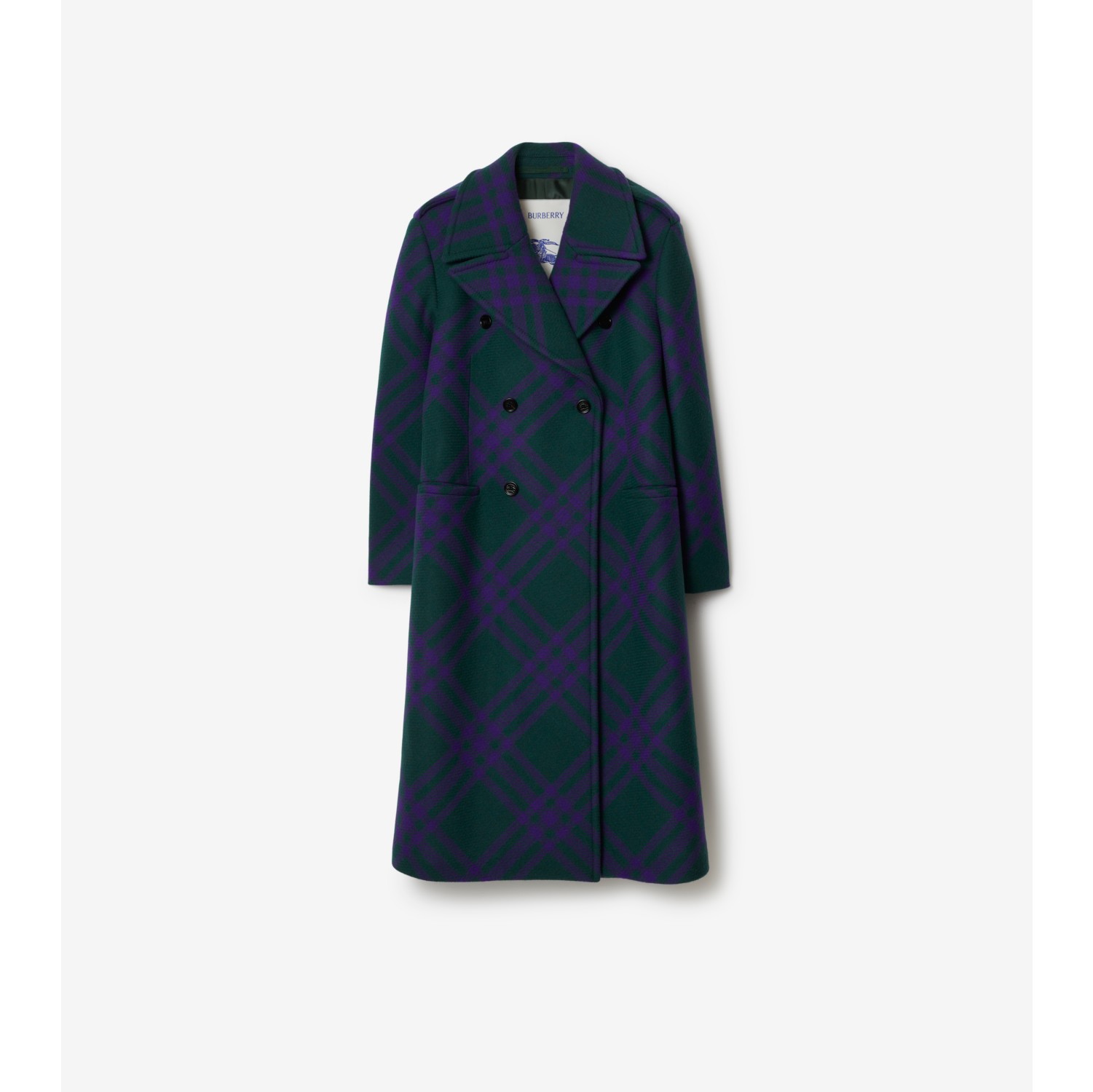 Plaid on sale burberry coat