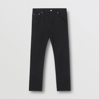 Slim Fit Japanese Denim Jeans in Black 