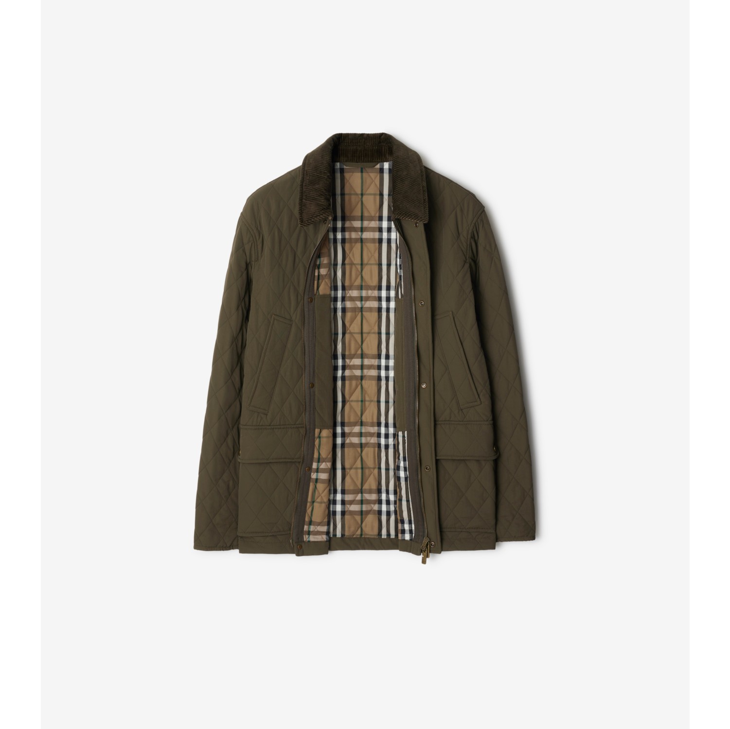 Mens burberry quilted jacket coat online