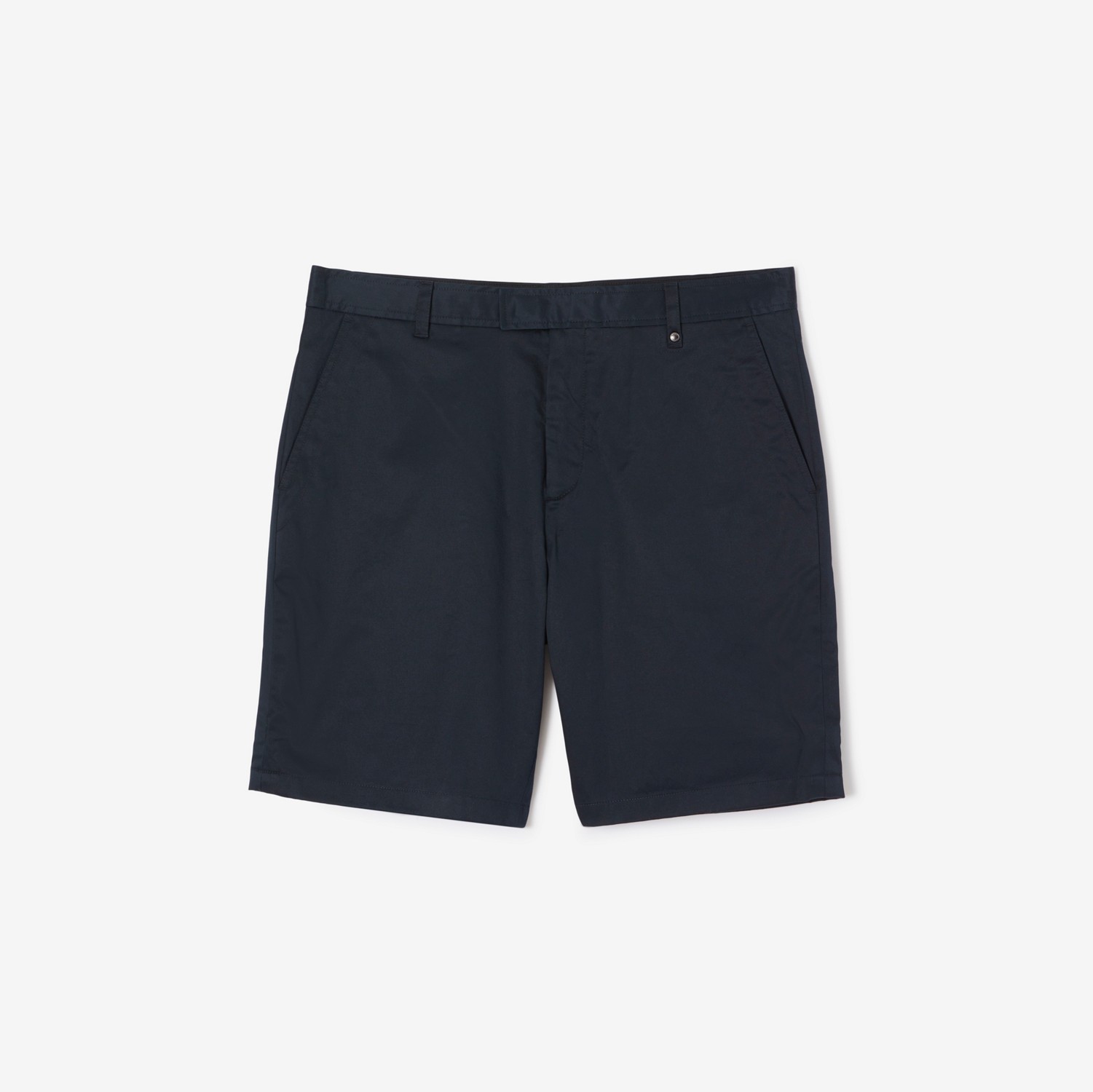Monogram Motif Stretch Cotton Shorts in Coal Blue - Men | Burberry® Official
