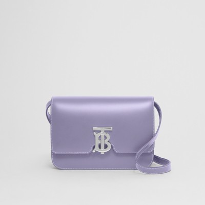Small Leather Tb Bag In Soft Violet