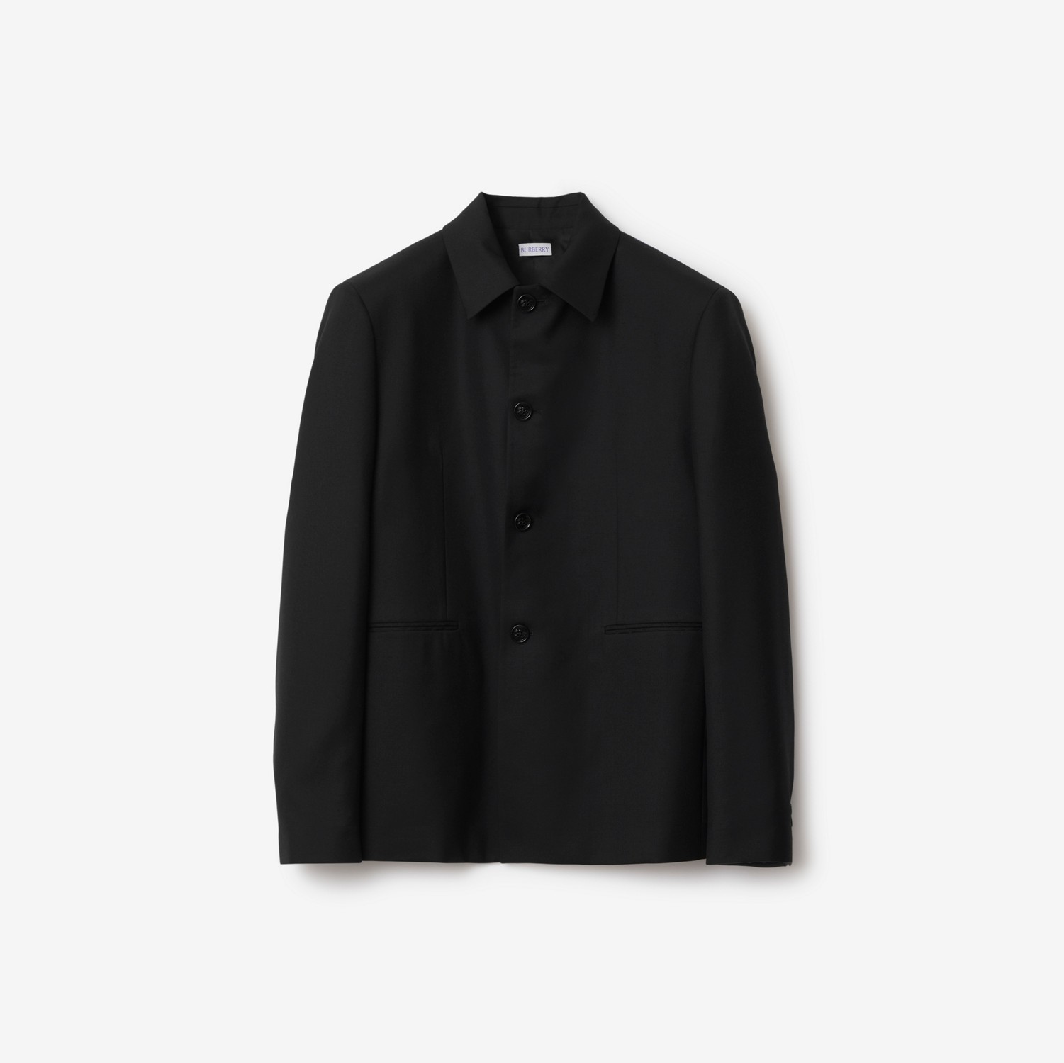 Wool Tailored Jacket in Black - Men | Burberry® Official