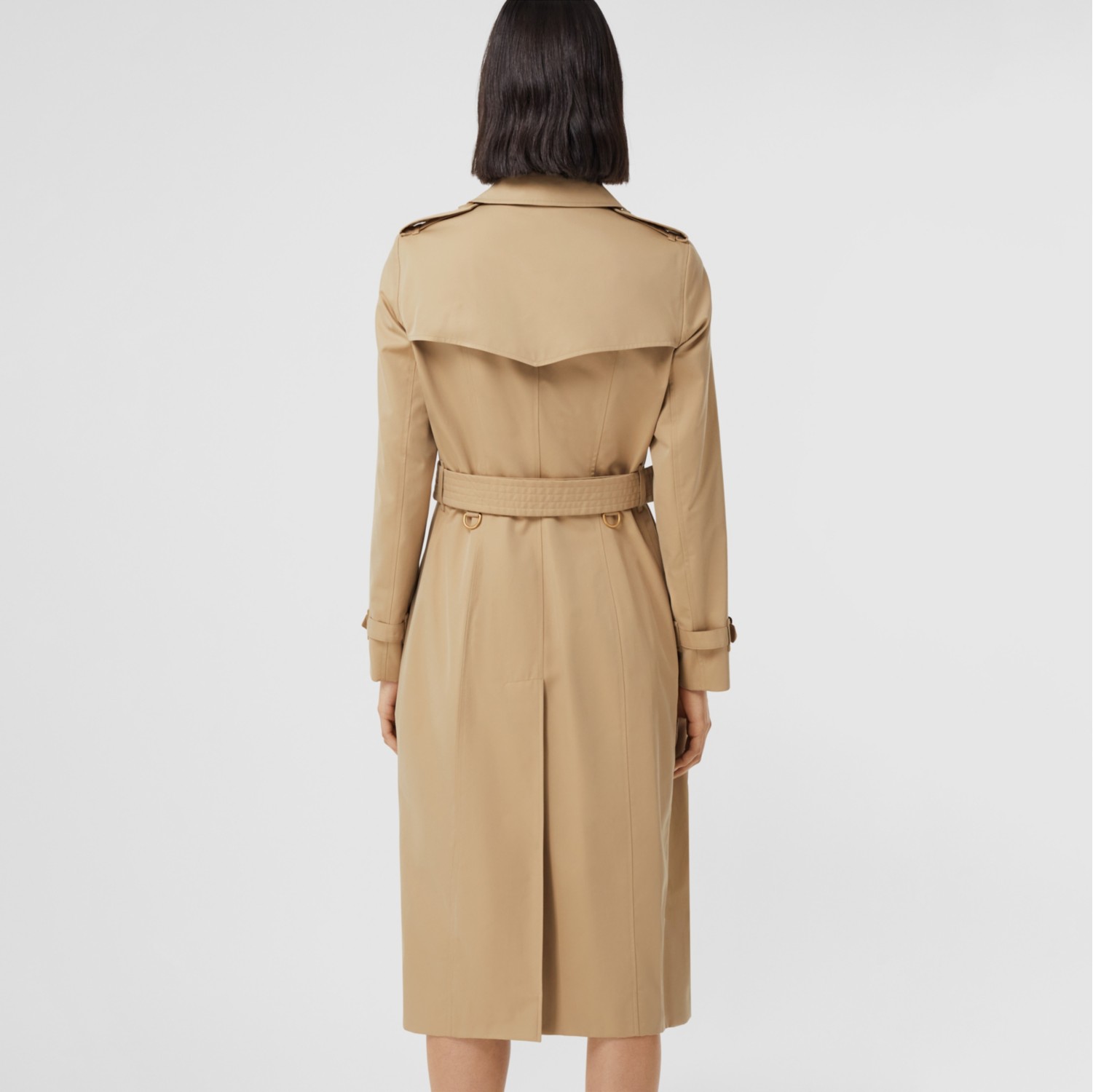 The Long Chelsea Heritage Trench Coat in Honey - Women, Cotton ...