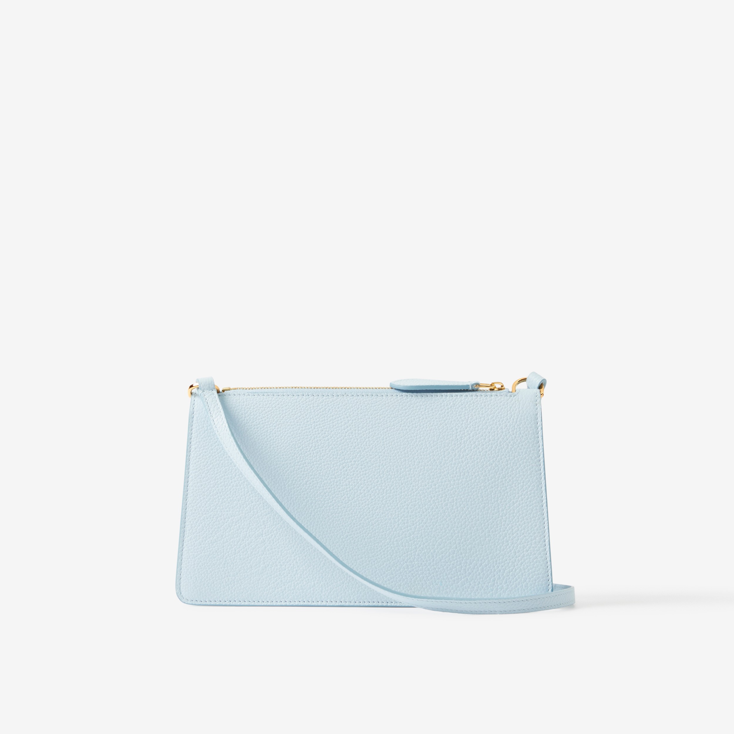 Grainy Leather Mini TB Shoulder Pouch in Pale Blue - Women | Burberry® Official - 3
