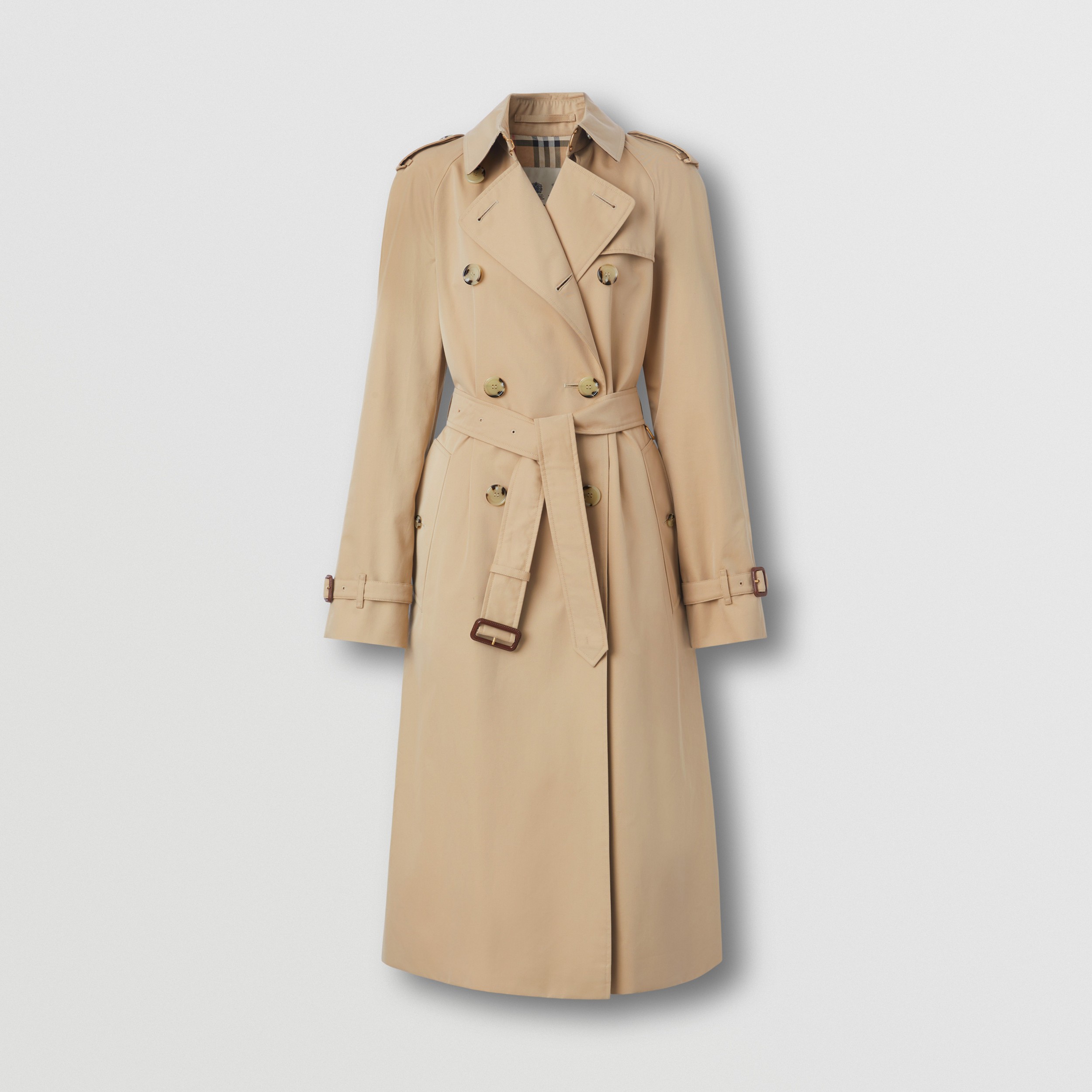 The Long Waterloo Heritage Trench Coat in Honey - Women | Burberry® Official - 4