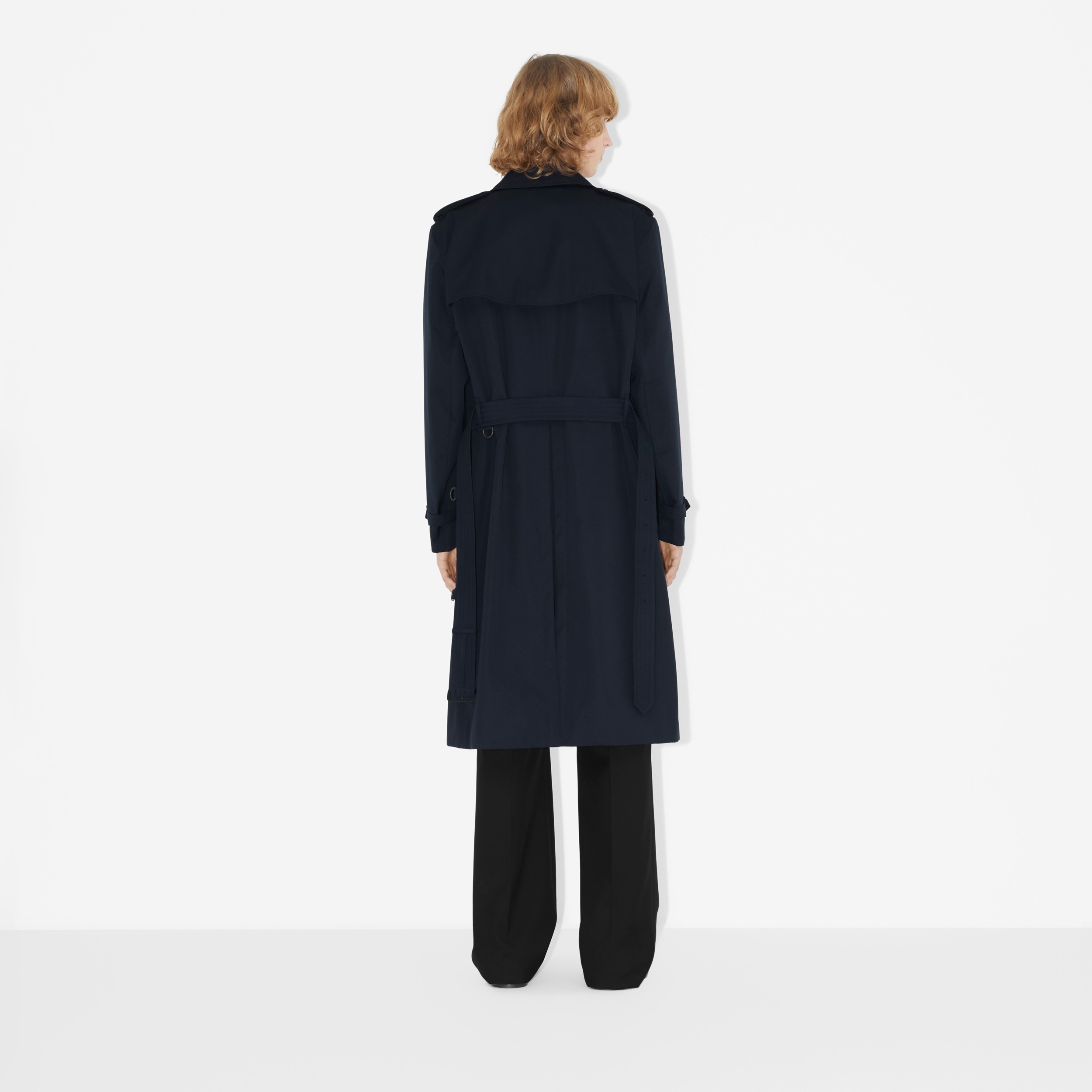 Long Kensington Heritage Trench Coat in Coal Blue - Men | Burberry® Official - 4