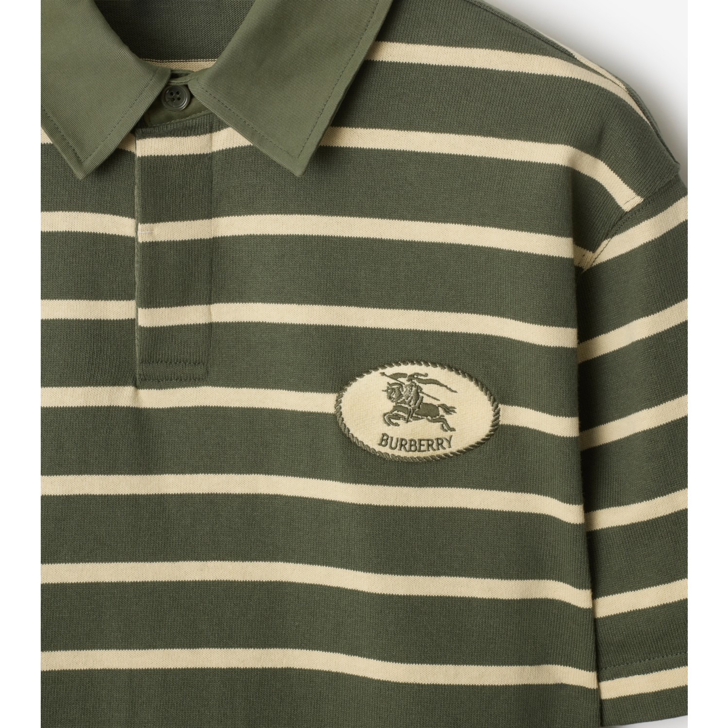 Striped Cotton Polo Shirt