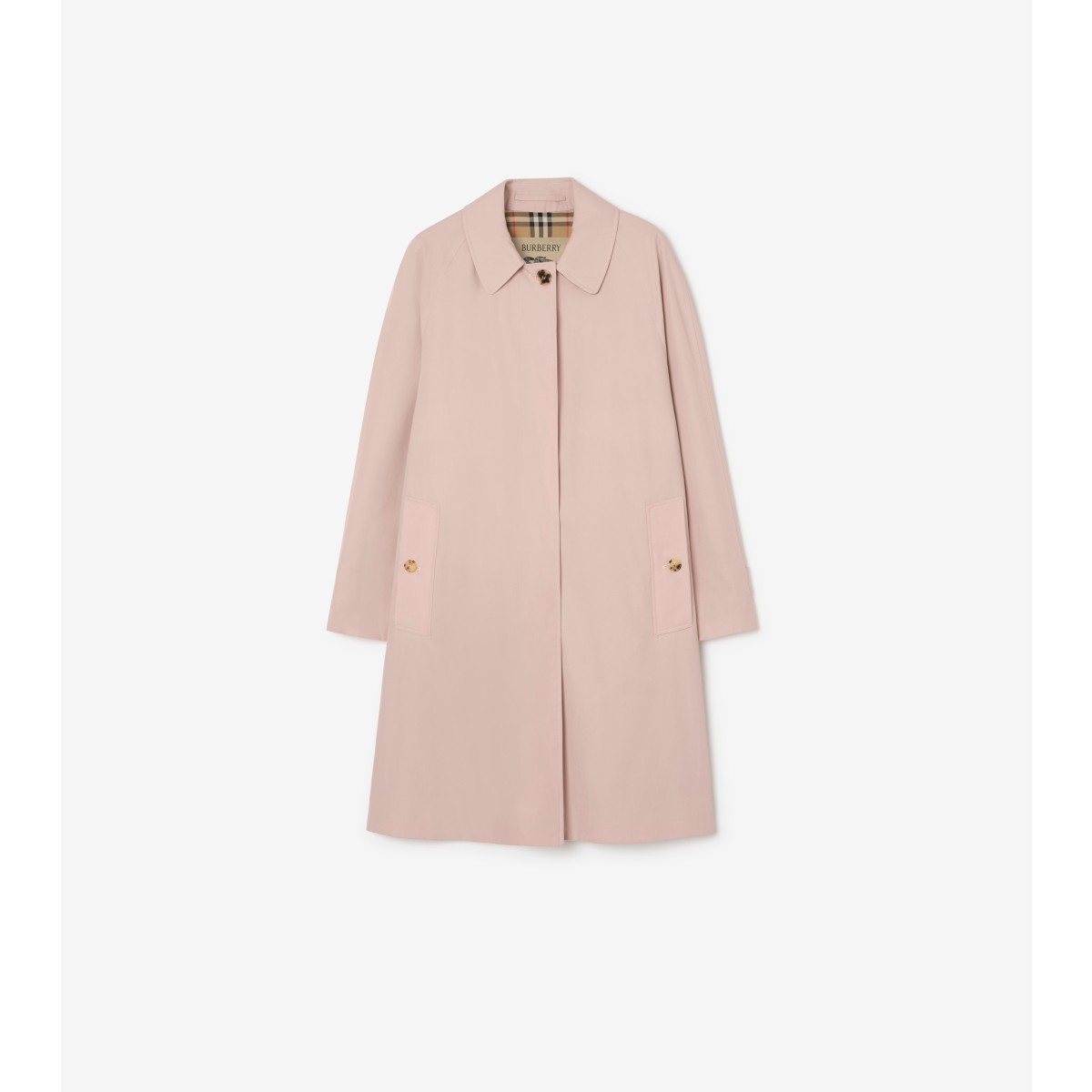  Check Mid-length Tropical Gabardine Camden Car Coat