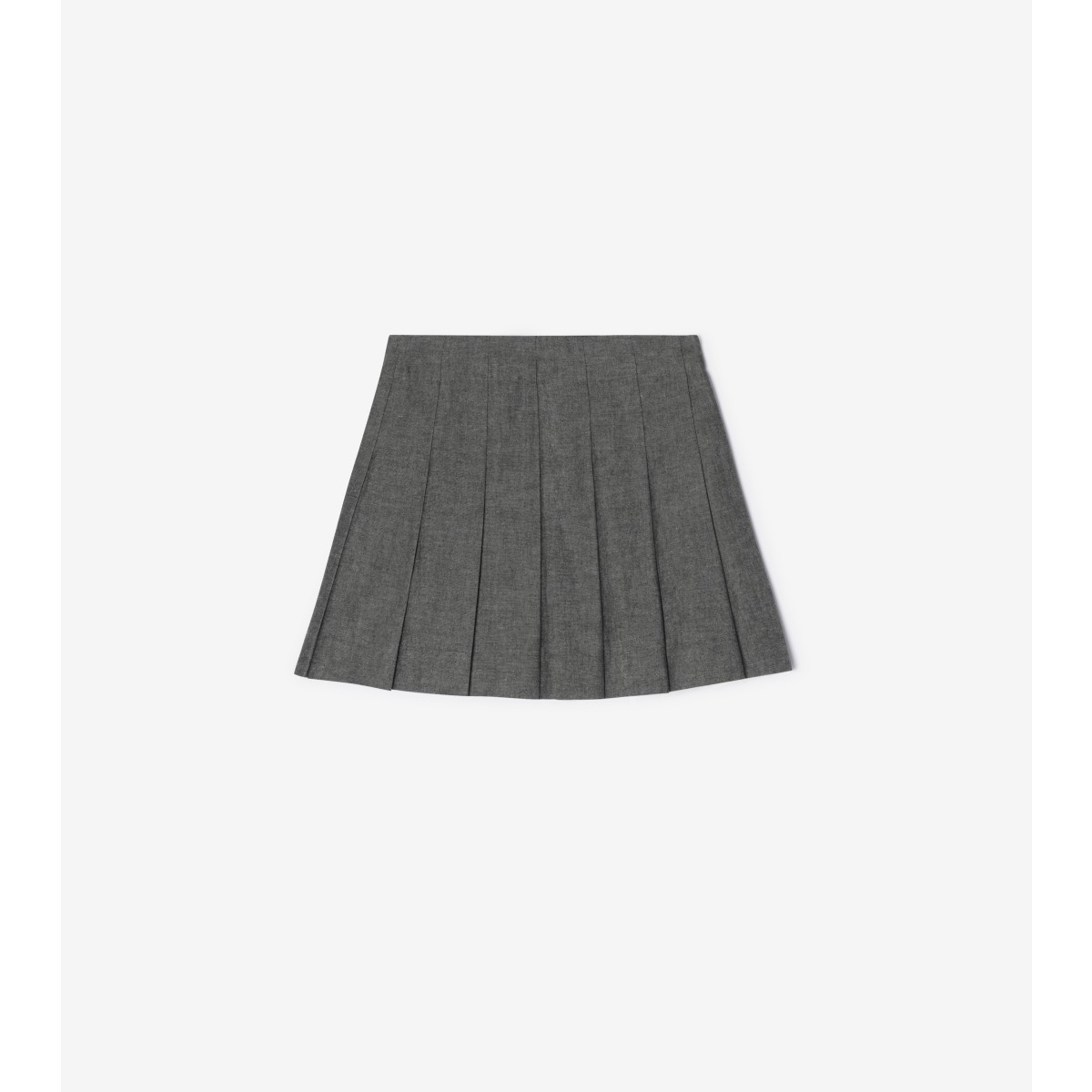  Check Trim Cotton Skirt