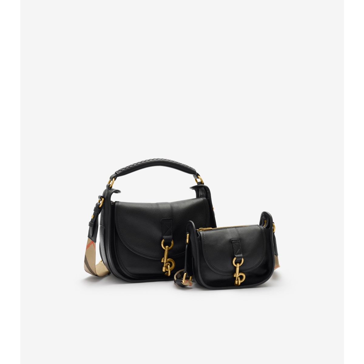  Check Mini B Clip Messenger Bag