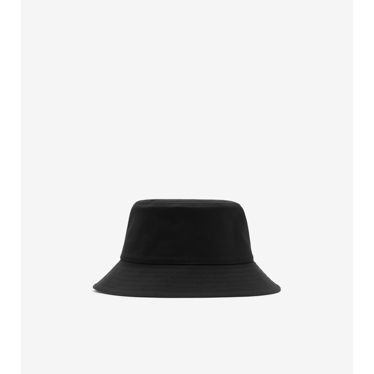 Cotton Blend Bucket Hat in Black - Men | Burberry® Official